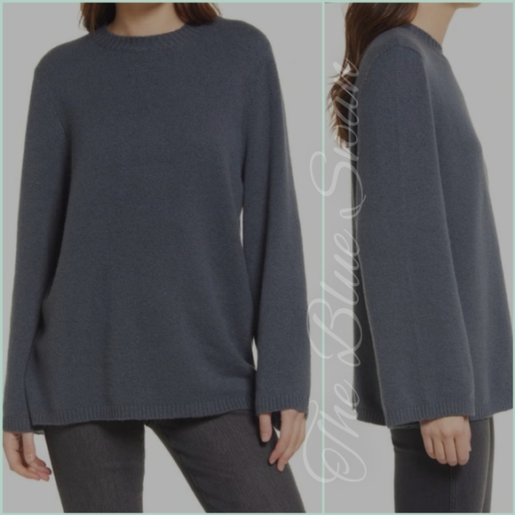 NWT Treasure & Bond Cozy Crew Neck Sweater Gray Turbulence L - Picture 2 of 4